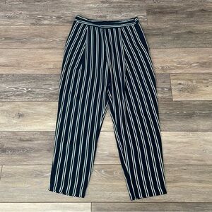 Stradivarius Blue, Green and White Striped Pants